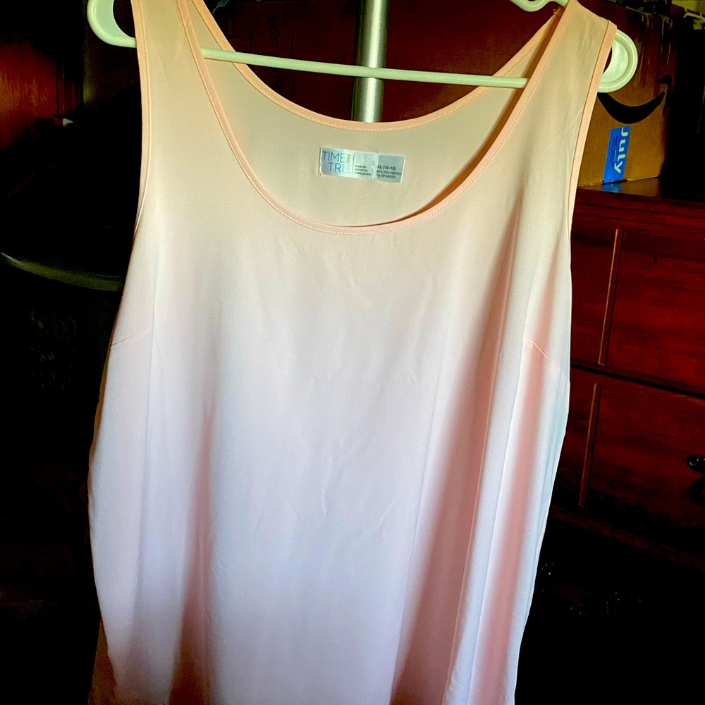 Womens silky tank blouse